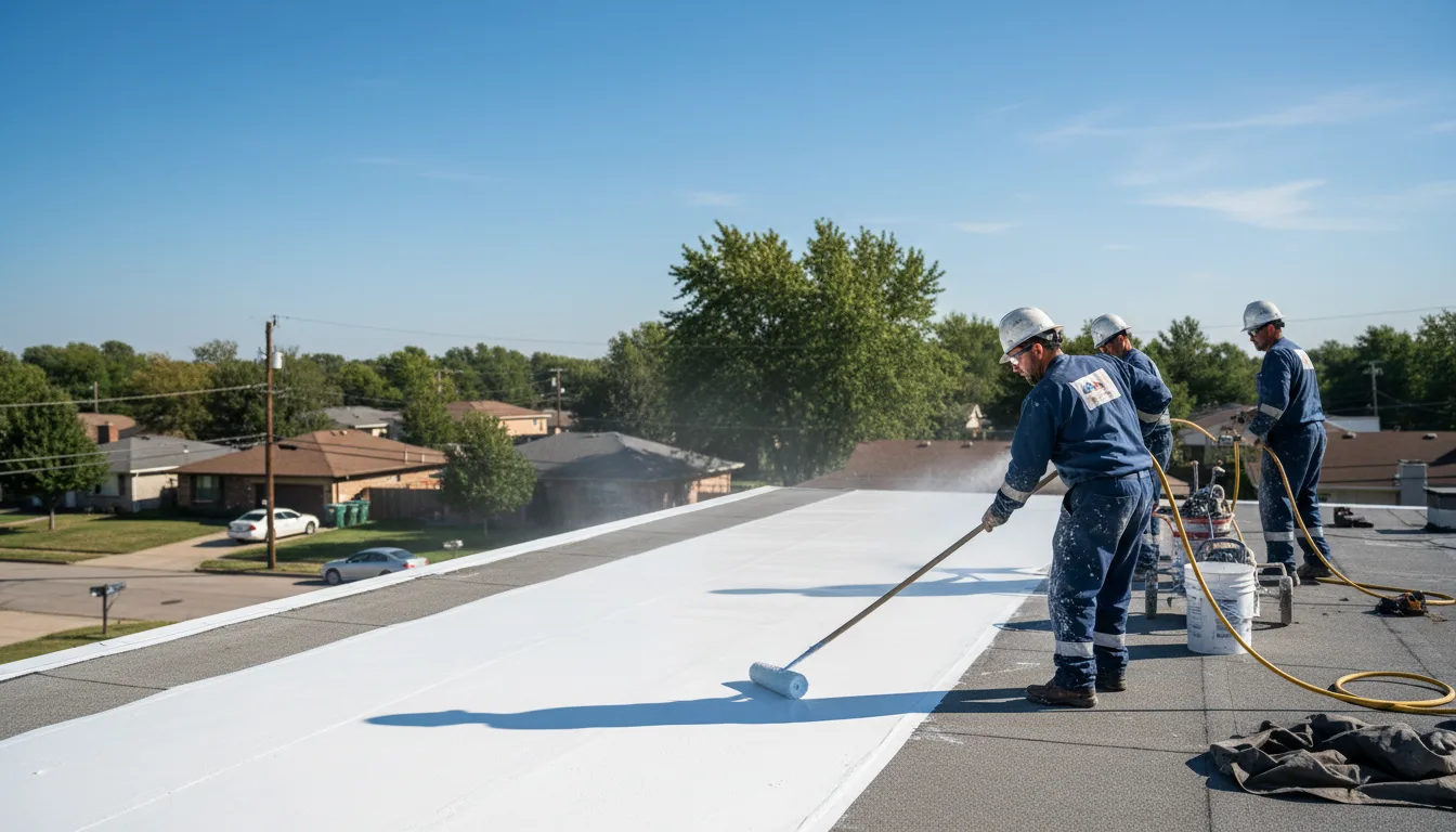 Commercial roof coating in Mount Blanchard, OH near me